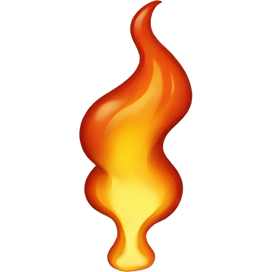 Farting fire emoji