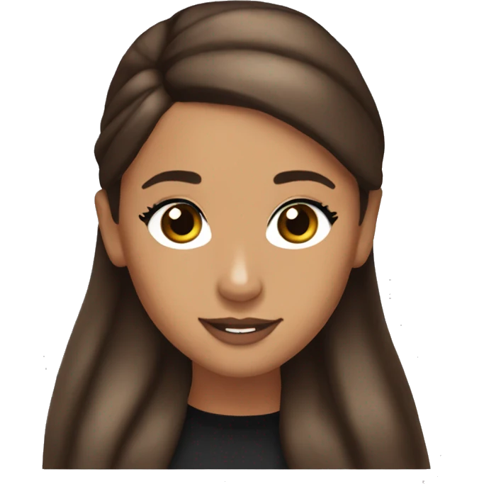 Ariana Grande brown hair emoji