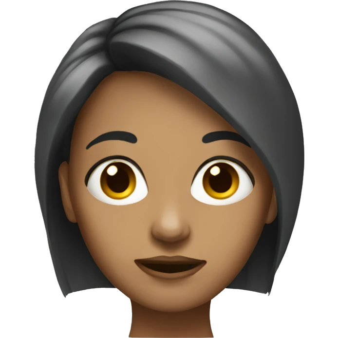 Female with bad facelift blind hair  emoji