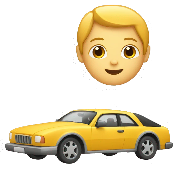 Travelling with car emoji