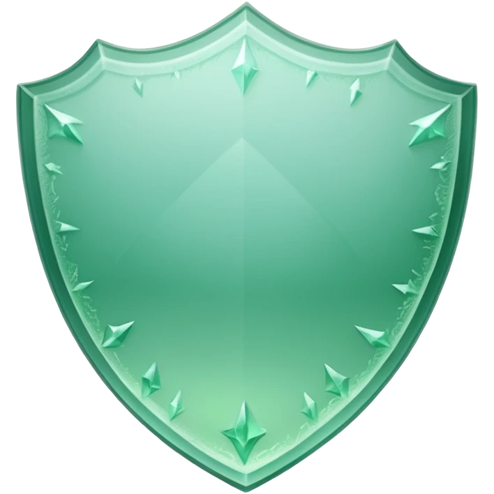 green ice frosted shield emoji