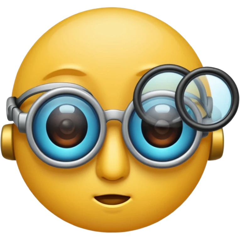 oculos, lente e microscopio objetos emoji