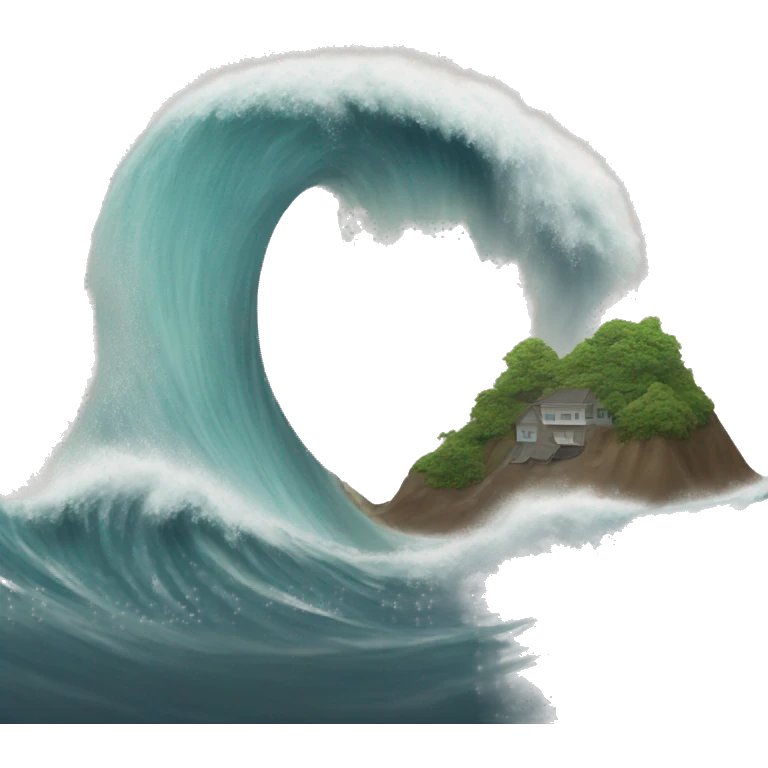 Tsunami￼ emoji