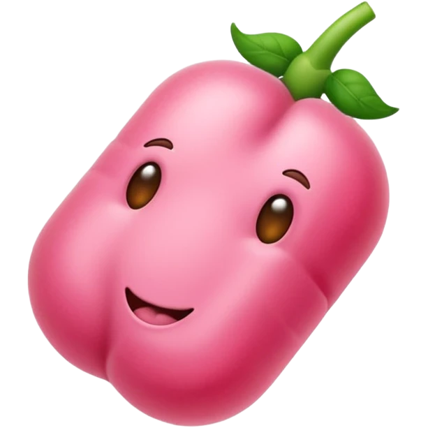 una salsiccia rosa emoji