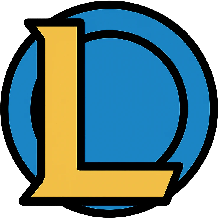 colored League of Legends logo icon emoji