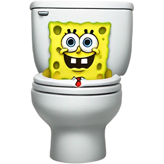 spongebob sat on a toilet   emoji