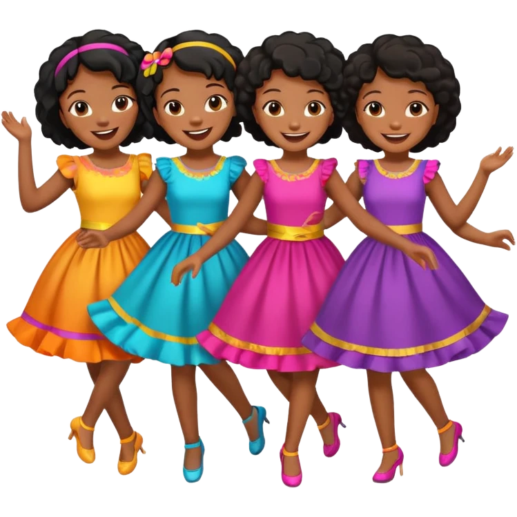 Black girls dancing emoji