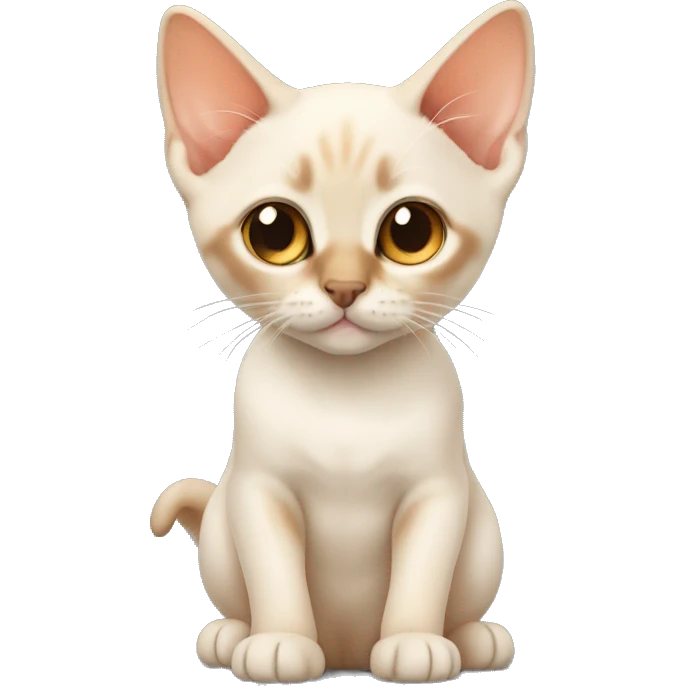Flame point Siamese kitten emoji