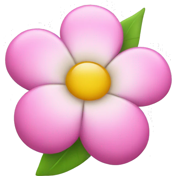 Clip with a flower emoji