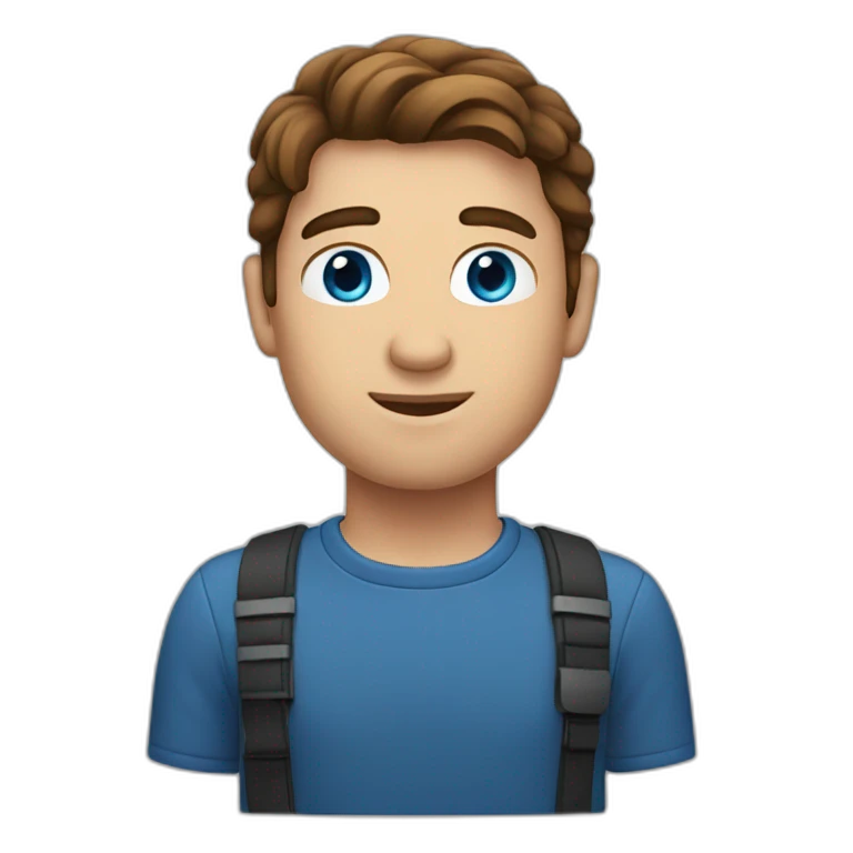 man-with-brown-hair-and-blue-eyes emoji