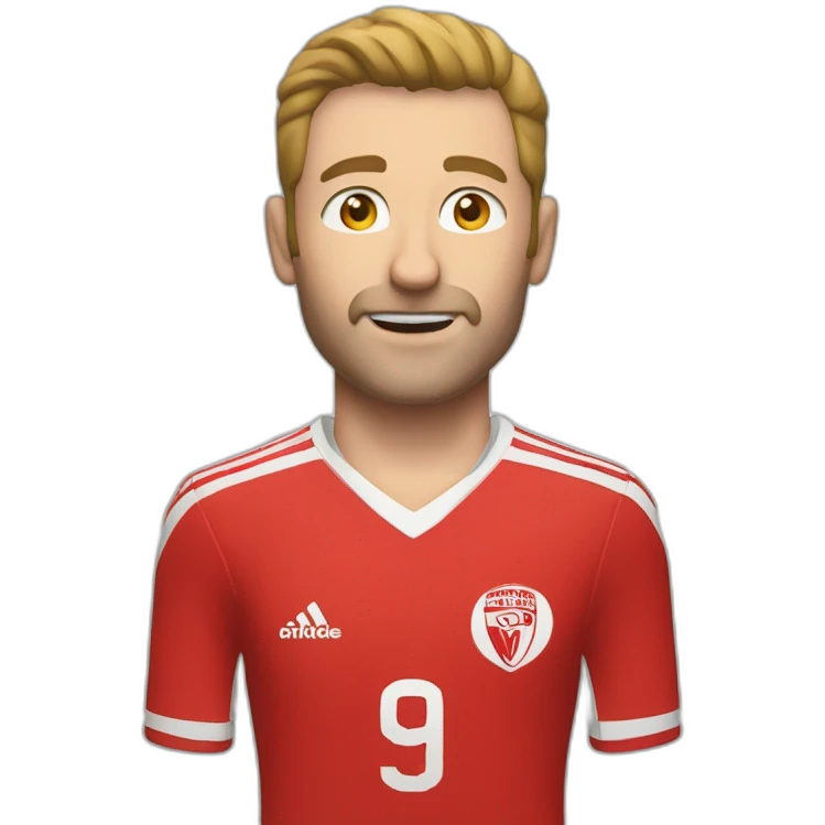 paul mullin red jersey soccer goal  emoji