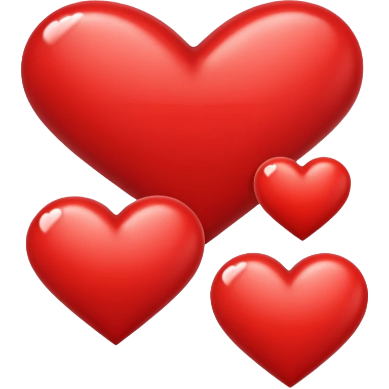 Love heart in red color and center s letter only emoji