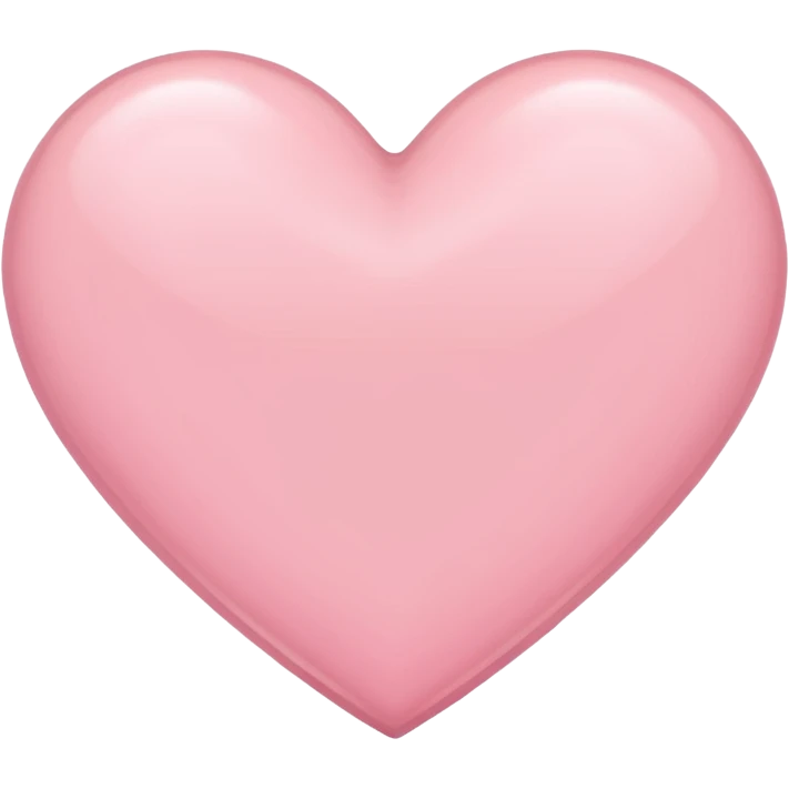 Light pink heart emoji