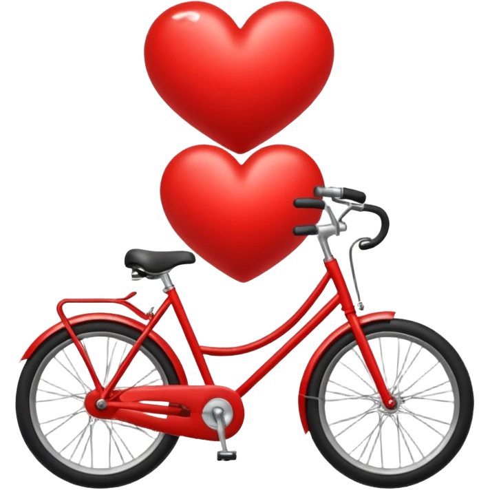 a heart riding a bicycle emoji
