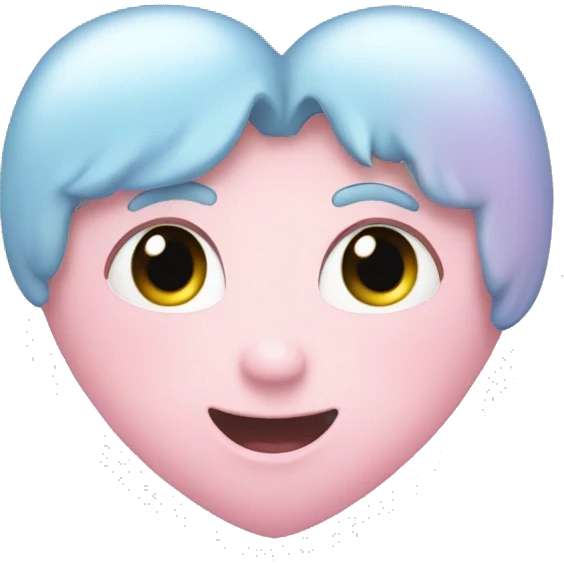 Pastel heart emoji