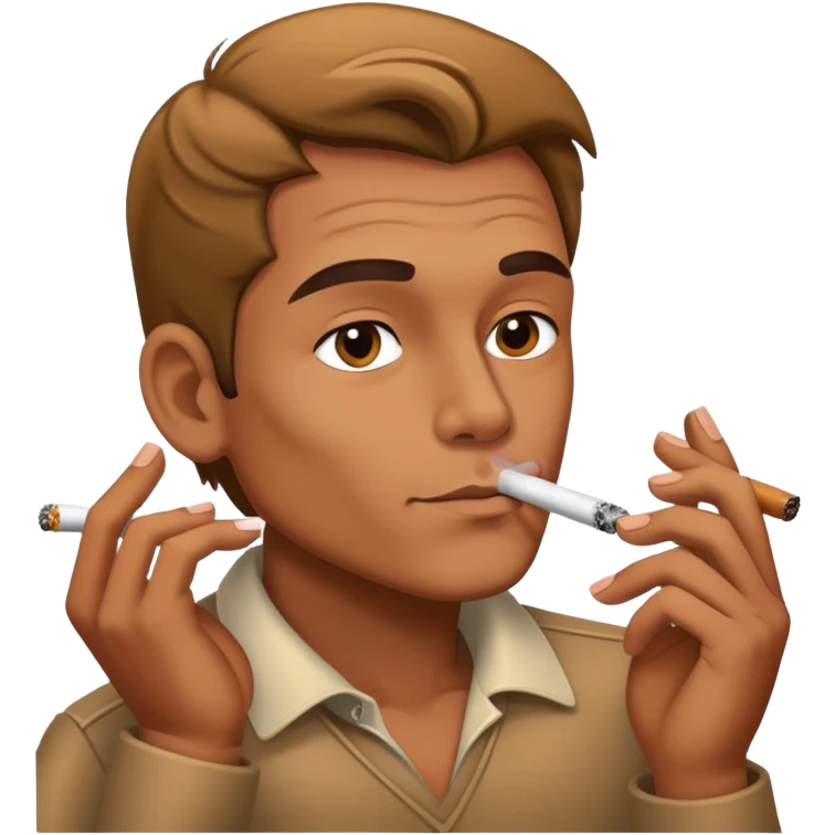 Man smoking emoji