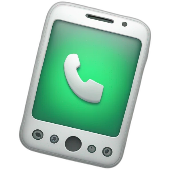 phone with whatsapp emoji