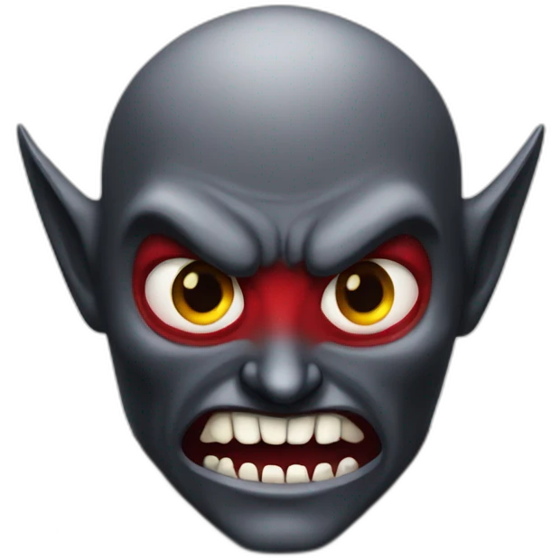 Evil red bigdata vampire emoji