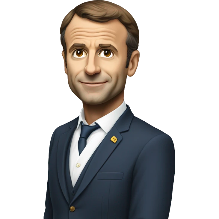 Emanuel Macron debout emoji