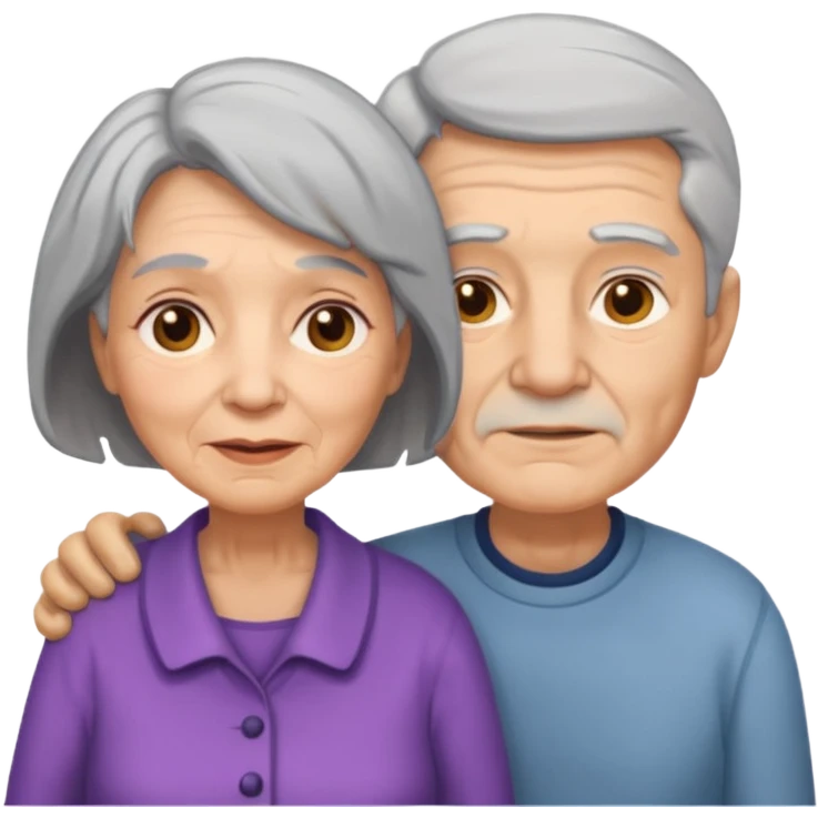 lo mismo que estas haciendo solo coloca alado de la abuela un hombre emoji