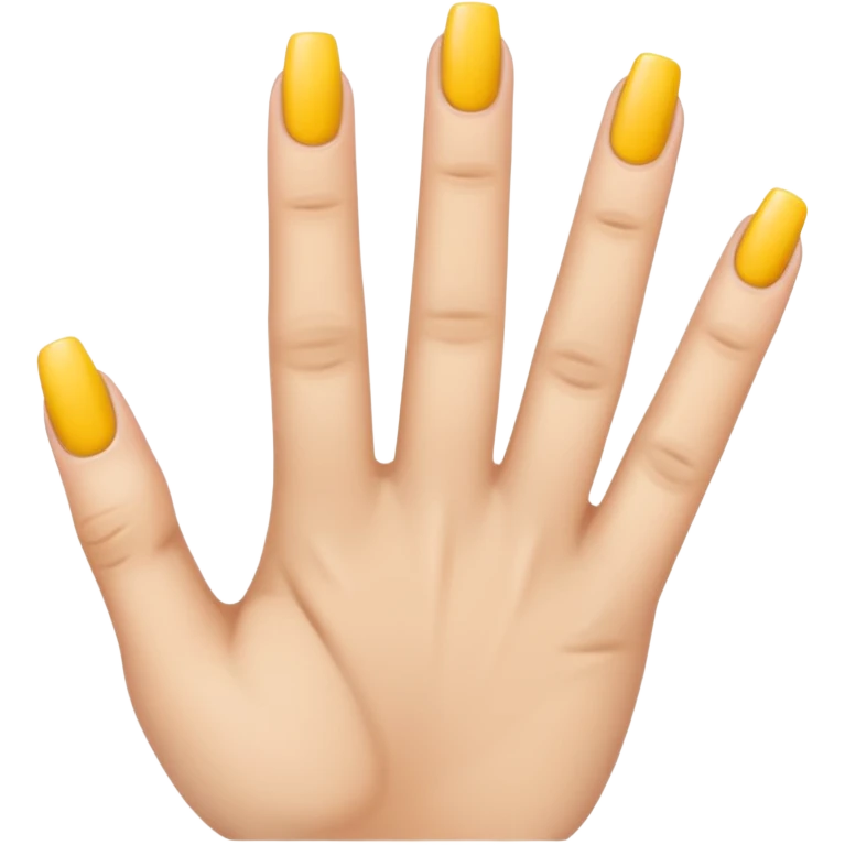 one finger nail art emoji