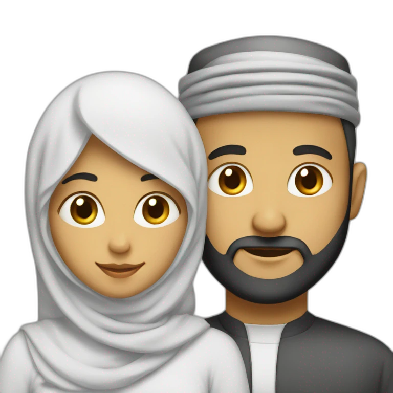 Homme et femme muslim emoji