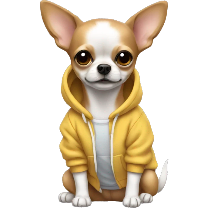 Chiuhuahua wearing a sweatshirt  emoji