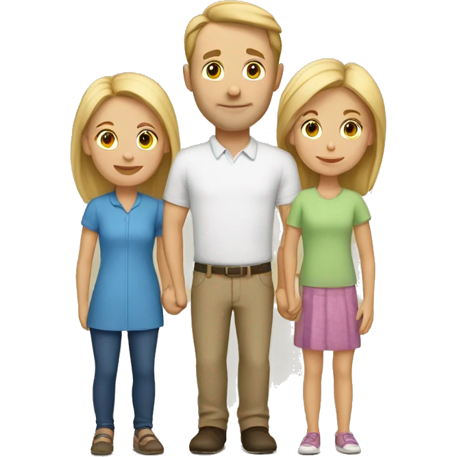 caucasian family emoji