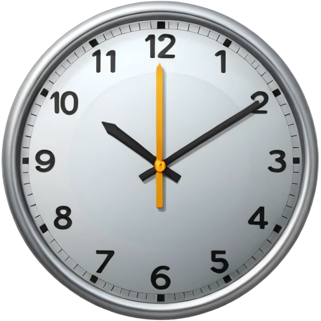 A clock emoji is drawn without any details that would suggest it's a clock. emoji