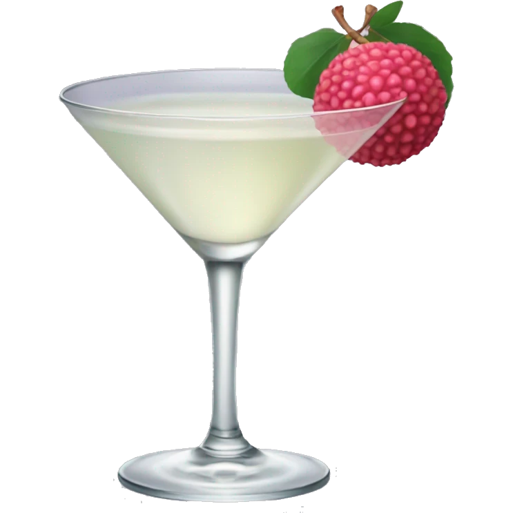 Lychee martini  emoji