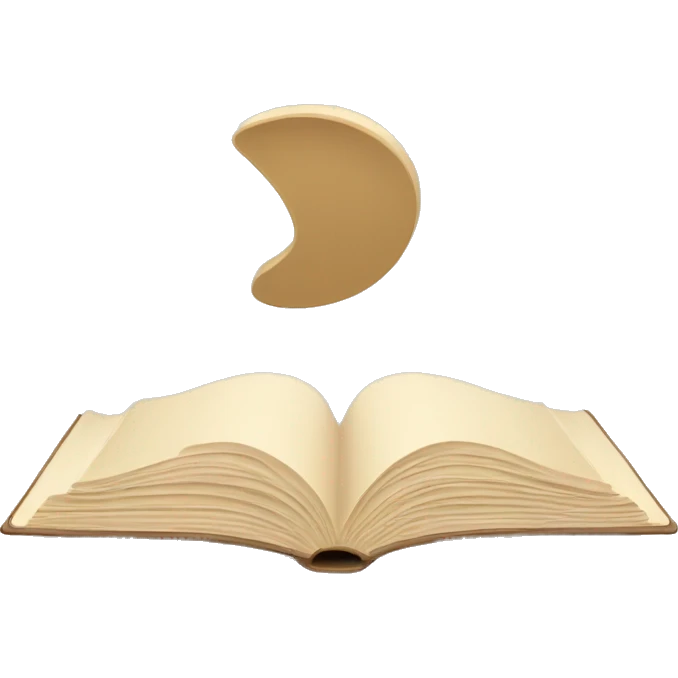 An open, hardcover book, depicted with a beige cover. Commonly used for various content concerning reading, writing, learning, and schooling. emoji