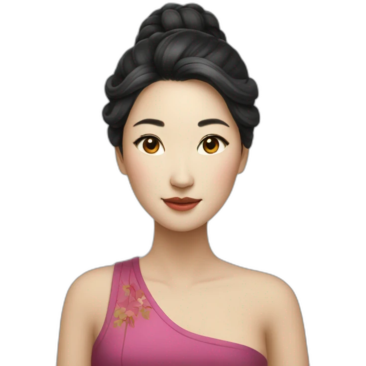 A beautiful Chinese woman emoji