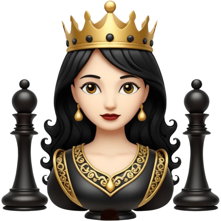 Chess queen emoji