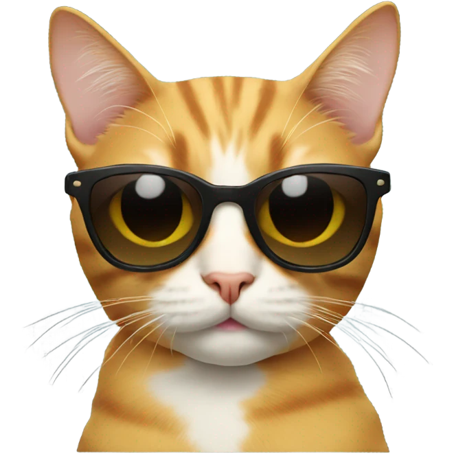 Cat with sunglasses emoji