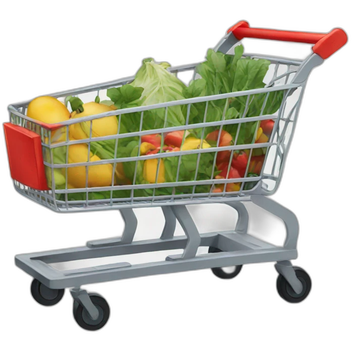 grocery shopping cart emoji