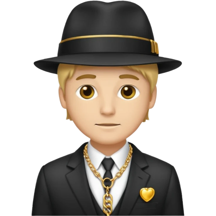 White guy pimp emoji