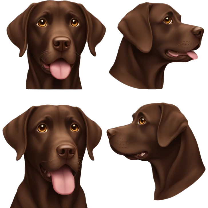 Chocolate lab emoji
