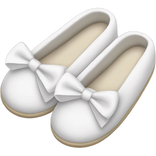 slippers with white bows emoji