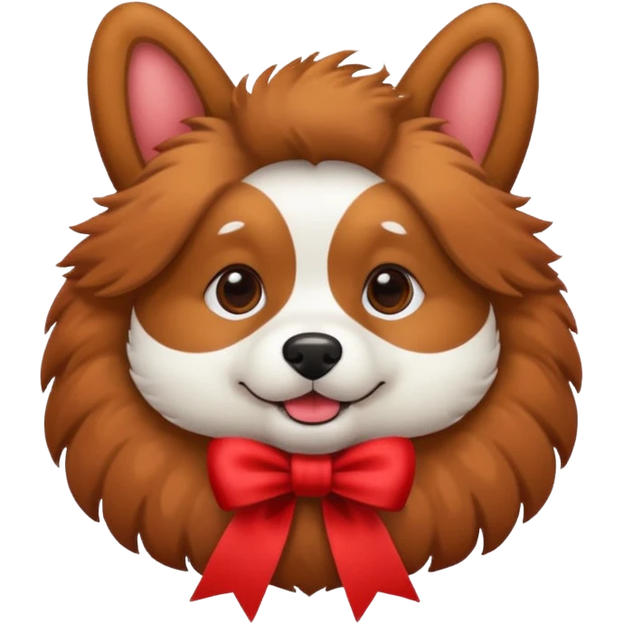 dog with ribbon emoji