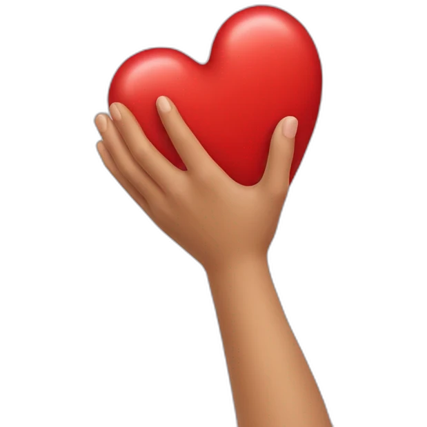 Coeur avec les mains emoji