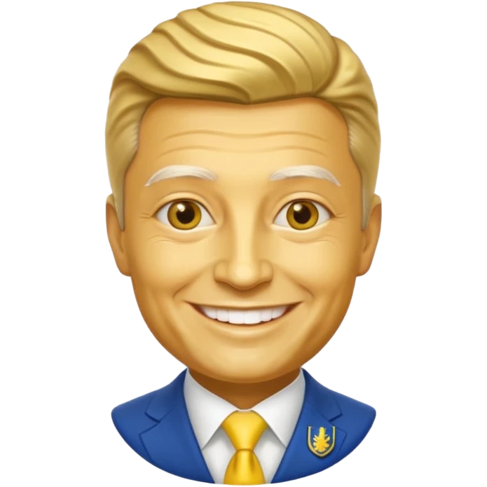 president of ukraine is gold emoji