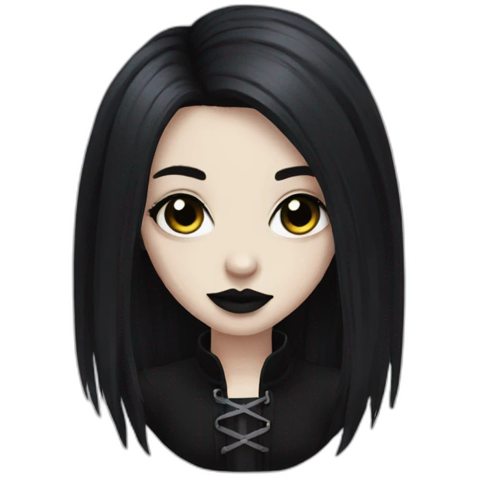 goth girl emoji