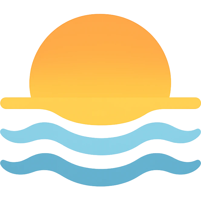ocean sunset horizon emoji