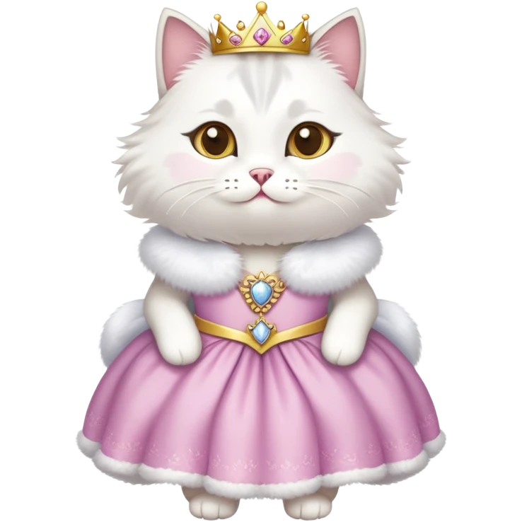 cat with princess dress emoji