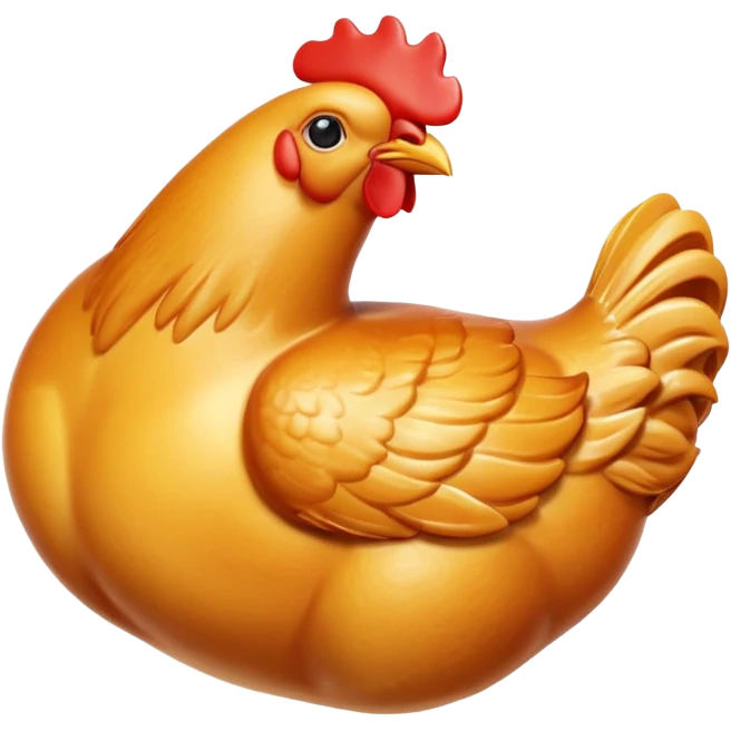 3D glossy chicken breast emoji emoji