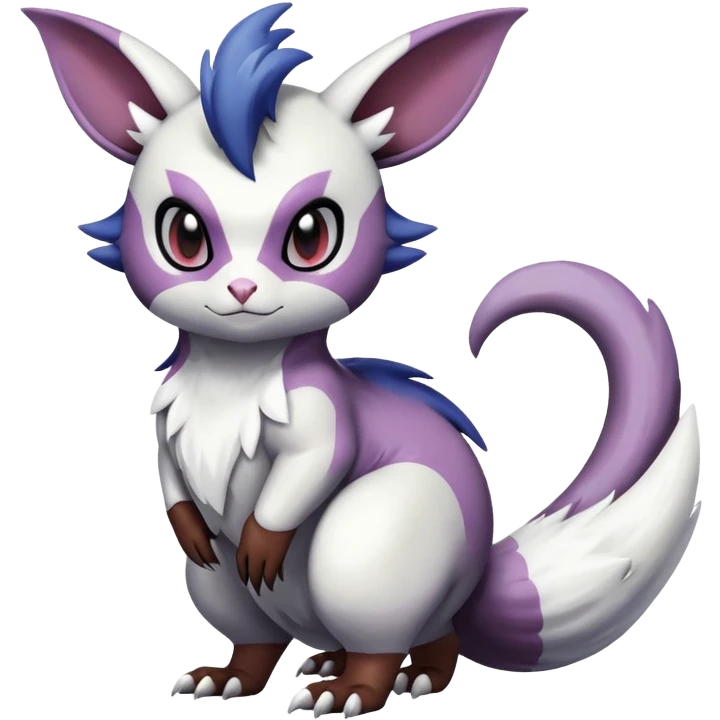 ShinyFurret-Absol-Noibat-Noivern-Hybrid (Full body) emoji
