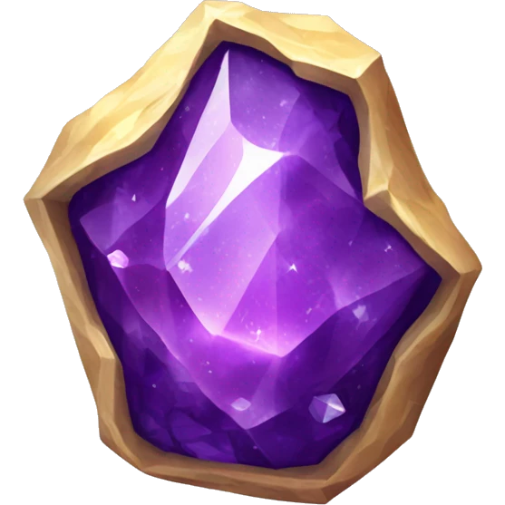 empty purple crystal geode magical robes emoji