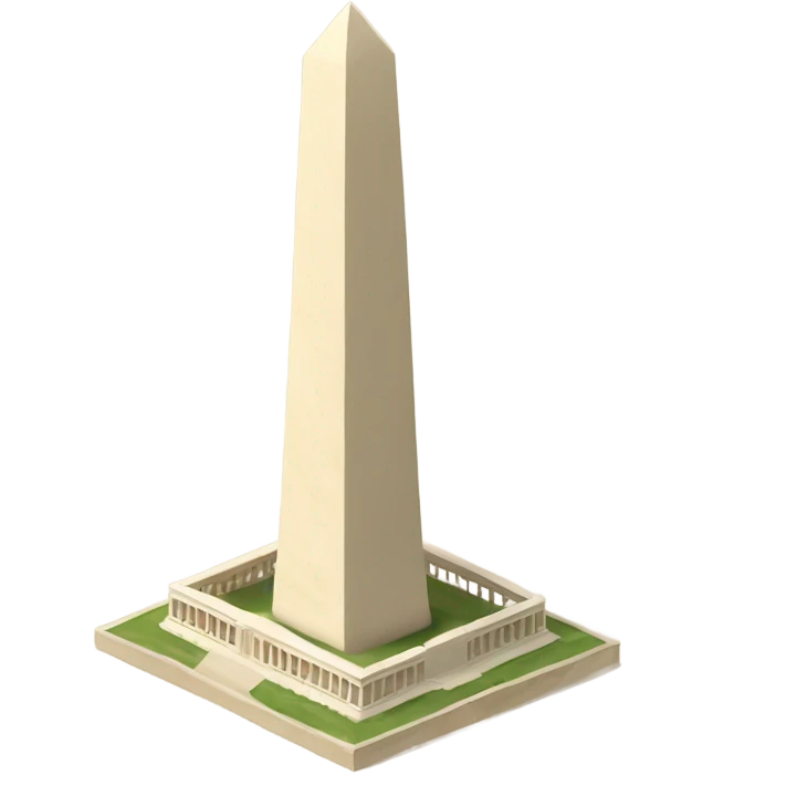 Beige Washington monument  emoji