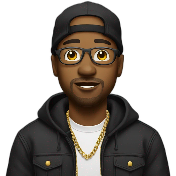 Rap man emoji