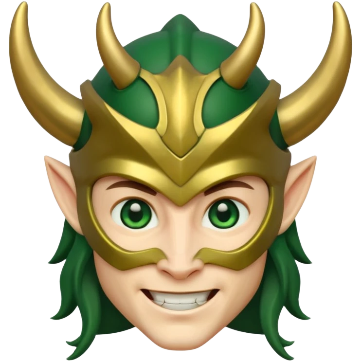 Loki – Horned helmet, mischievous grin








 emoji
